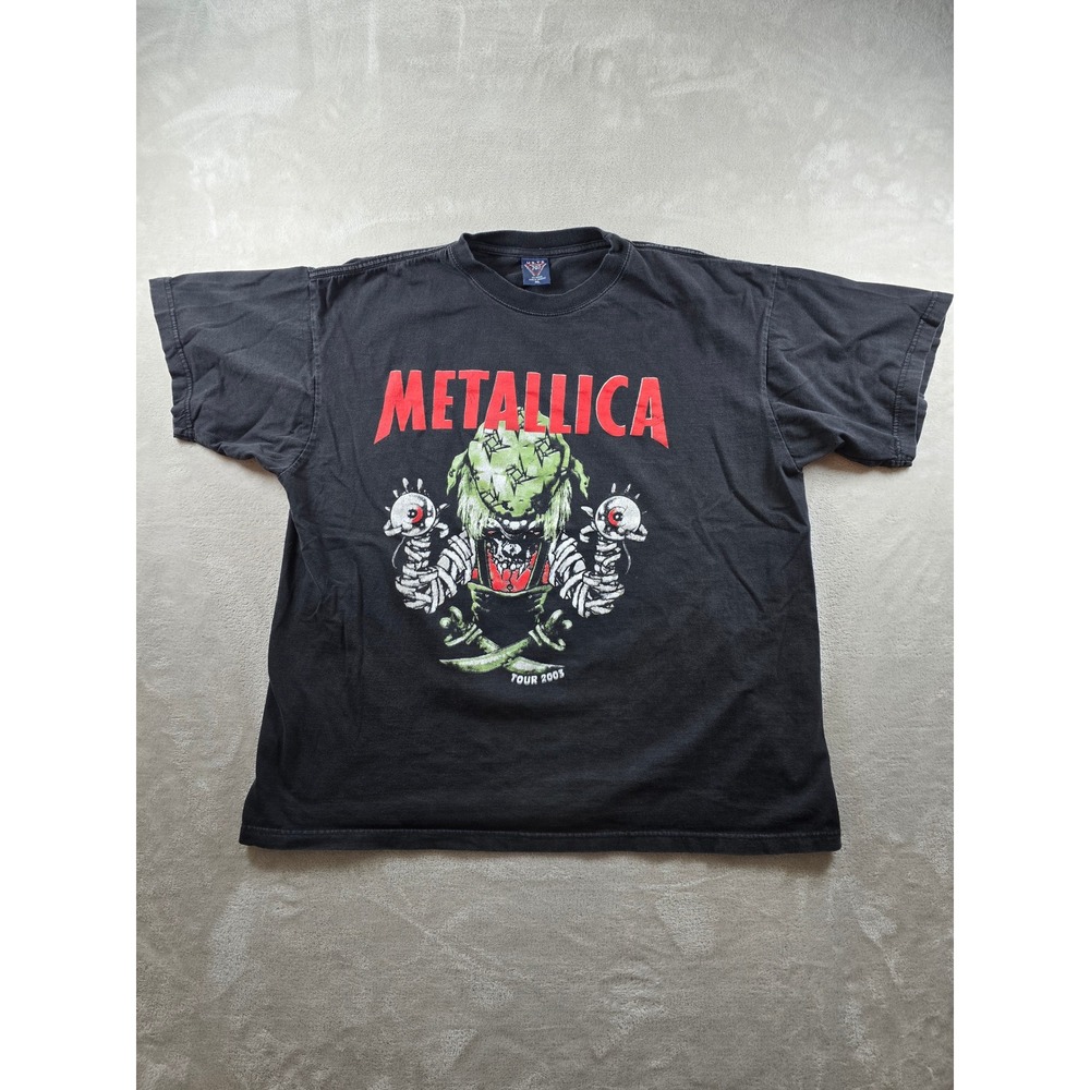 Vintage Metallica Band Tee Shirt Mens XL Black Tour 2003 US T's 707 Heavyweight